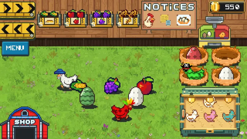 Скриншот 3 к игре Rainbow Chickens