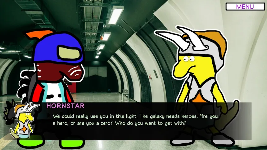Скриншот 1 к игре Dinosaur Shakespeare 3: They Are On The Moon Now And It Escalated Quickly - Bloodcore Edition