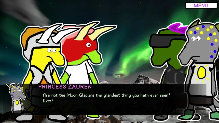 Скриншот 5 к игре Dinosaur Shakespeare 3: They Are On The Moon Now And It Escalated Quickly - Bloodcore Edition