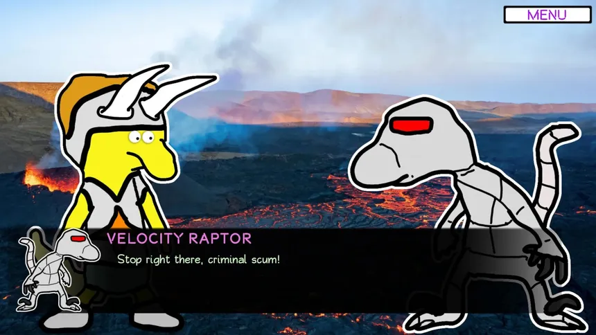 Скриншот 6 к игре Dinosaur Shakespeare 3: They Are On The Moon Now And It Escalated Quickly - Bloodcore Edition