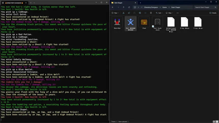 Скриншот 3 к игре Directory Dungeon - File Explorer Dungeon Crawler