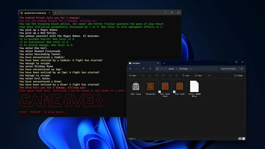 Скриншот 4 к игре Directory Dungeon - File Explorer Dungeon Crawler