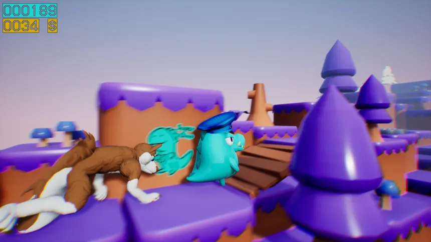 Скриншот 8 к игре Dino running from a FURRY: GAMESFORFARM