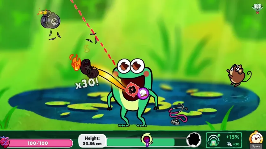 Скриншот 1 к игре Toadled: Eating Frenzy