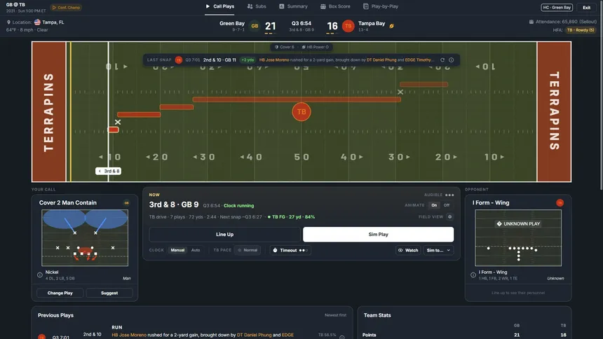 Скриншот 7 к игре Pro Football Dynasty