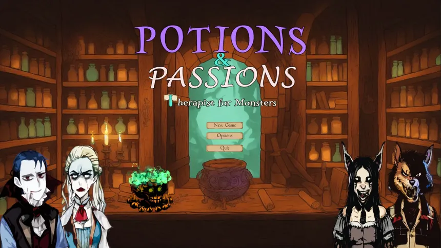 Скриншот 2 к игре Potions & Passions: Therapist for Monsters