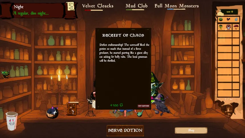 Скриншот 3 к игре Potions & Passions: Therapist for Monsters