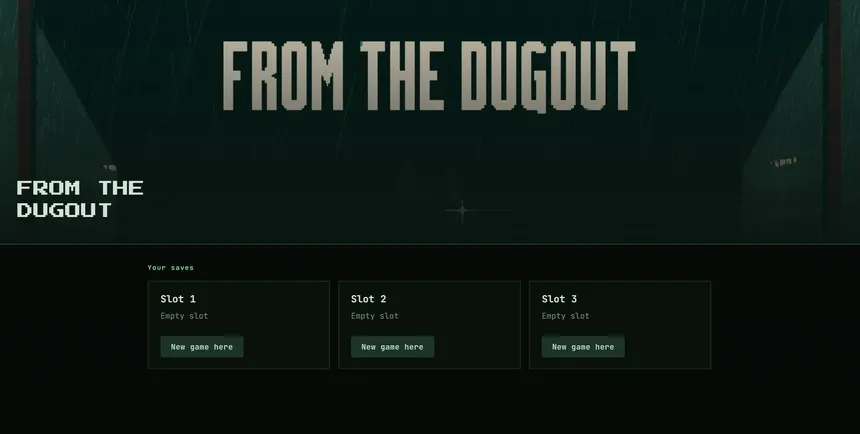 Скриншот 1 к игре FROM THE DUGOUT