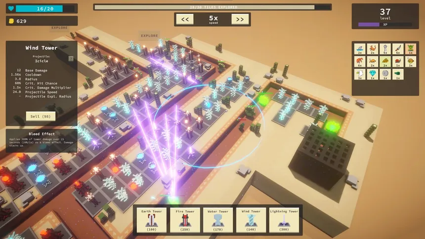 Скриншот 1 к игре Rogue Cube Defense