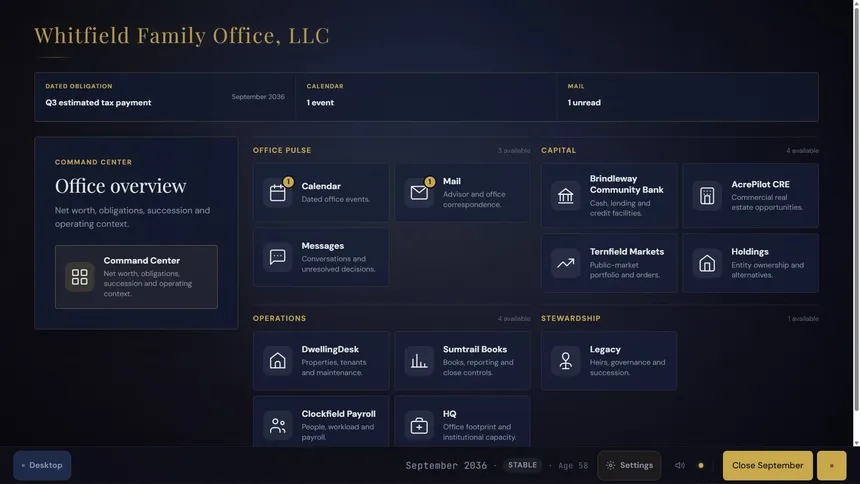 Скриншот 3 к игре Family Office Simulator