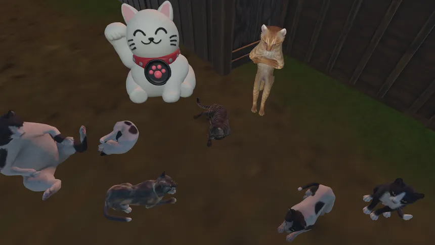 Скриншот 1 к игре The Haunted Cat Mansion: Help me Cats