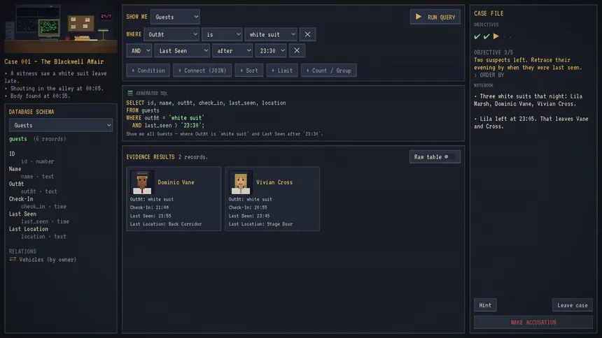 Скриншот 5 к игре Query Noir