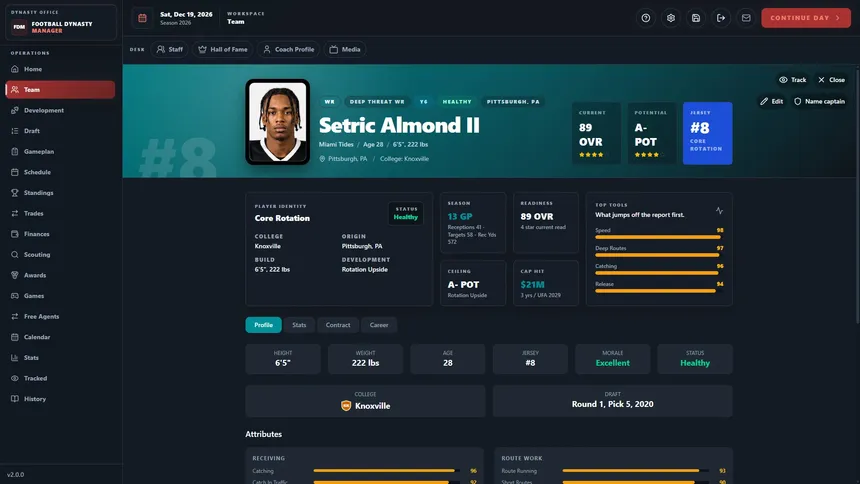 Скриншот 8 к игре Football Dynasty Manager
