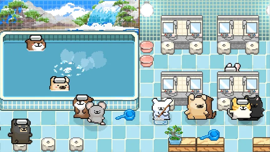 Скриншот 1 к игре Maltese's Fluffy Onsen