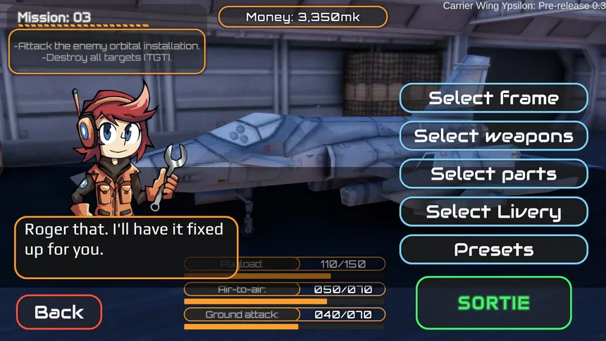 Скриншот 8 к игре Carrier Wing Ypsilon