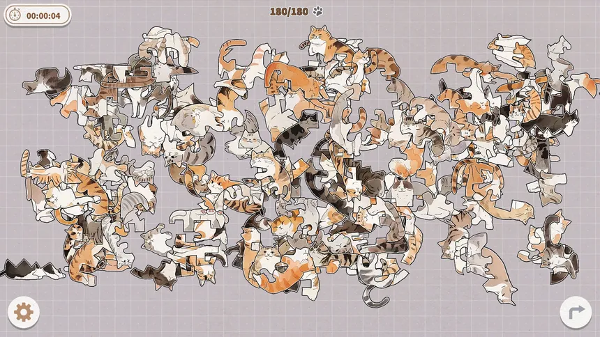 Скриншот 4 к игре Cats Huddled Together 挤在一起的猫猫们