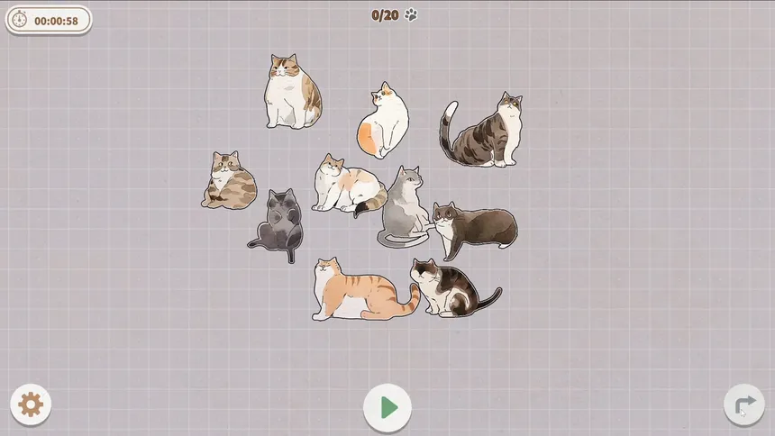 Скриншот 5 к игре Cats Huddled Together 挤在一起的猫猫们