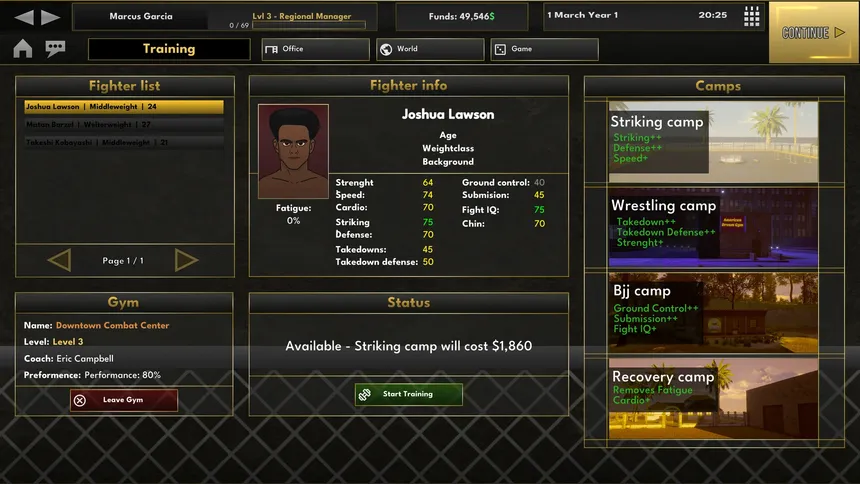 Скриншот 5 к игре Elite MMA Manager