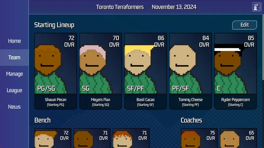 Скриншот 5 к игре Hoops Ahead: Basketball Manager