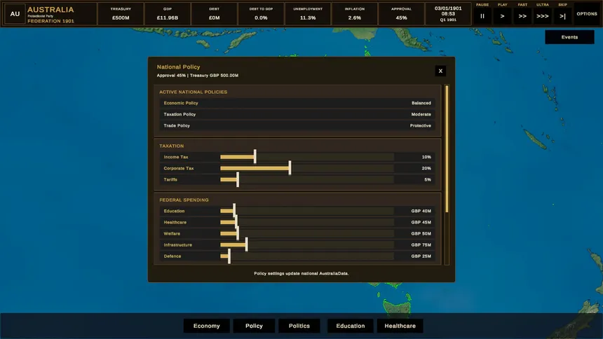 Скриншот 2 к игре Australia: Federation 1901