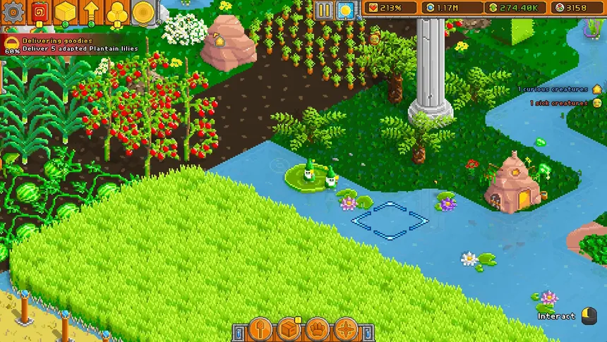 Скриншот 2 к игре Horticular: Build a Garden, Attract Wildlife