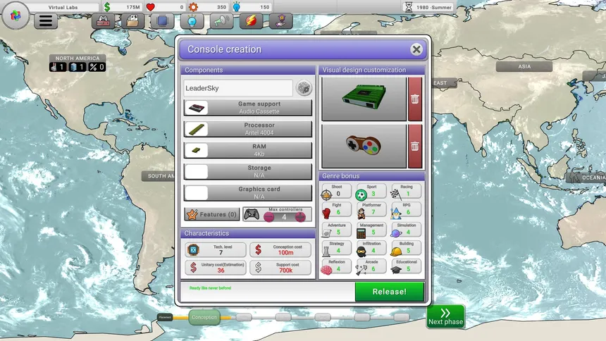Скриншот 3 к игре Console War Giant : A Turn-Based Tycoon