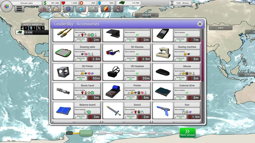Скриншот 5 к игре Console War Giant : A Turn-Based Tycoon