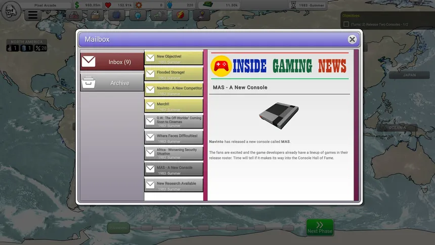 Скриншот 8 к игре Console War Giant : A Turn-Based Tycoon
