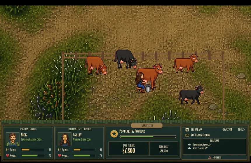 Скриншот 2 к игре Riggin Farm: Raw Land to Riches