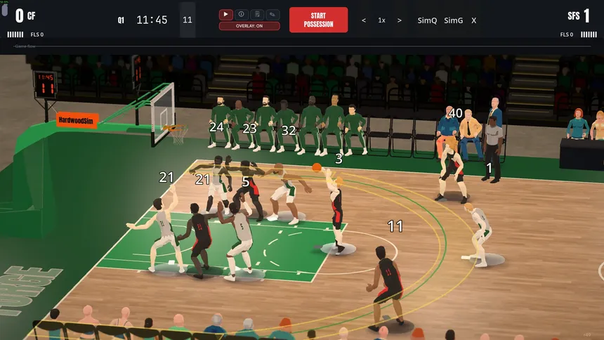 Скриншот 2 к игре Hardwood Basketball Manager