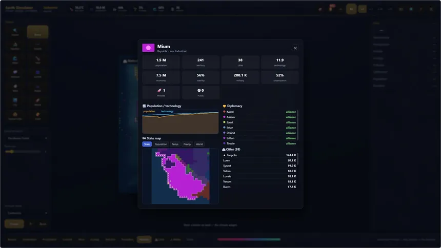Скриншот 3 к игре Earth Simulator