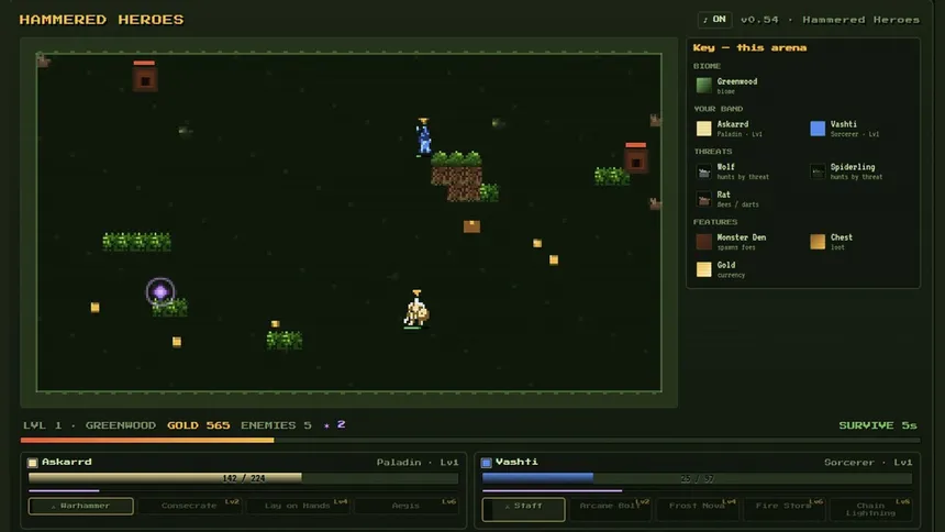 Скриншот 1 к игре Hammered Heroes