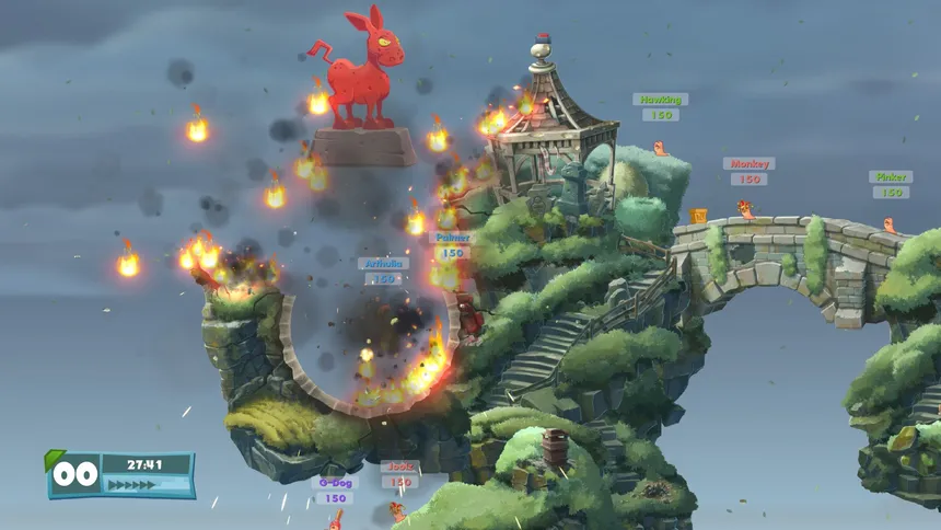 Скриншот 1 к игре Worms W.M.D