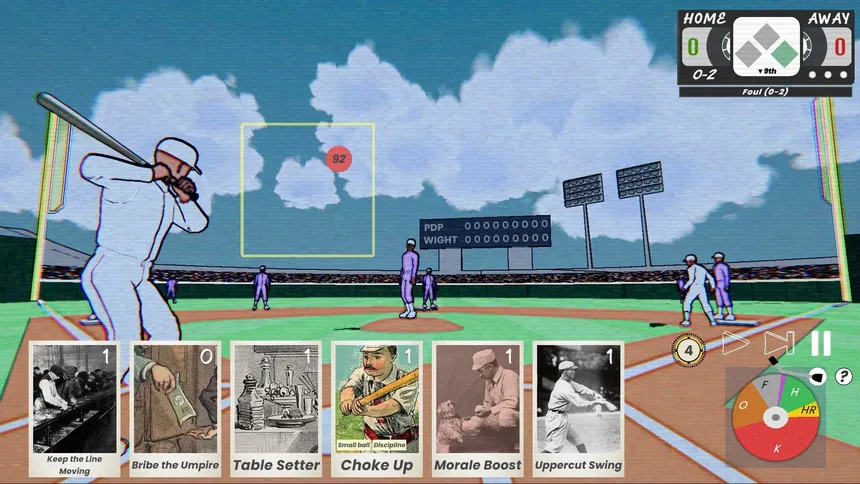Скриншот 1 к игре Walk-Off 199X - Baseball Roguelike Deckbuilder