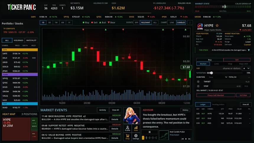 Скриншот 6 к игре Ticker Panic: Stock Market Simulator