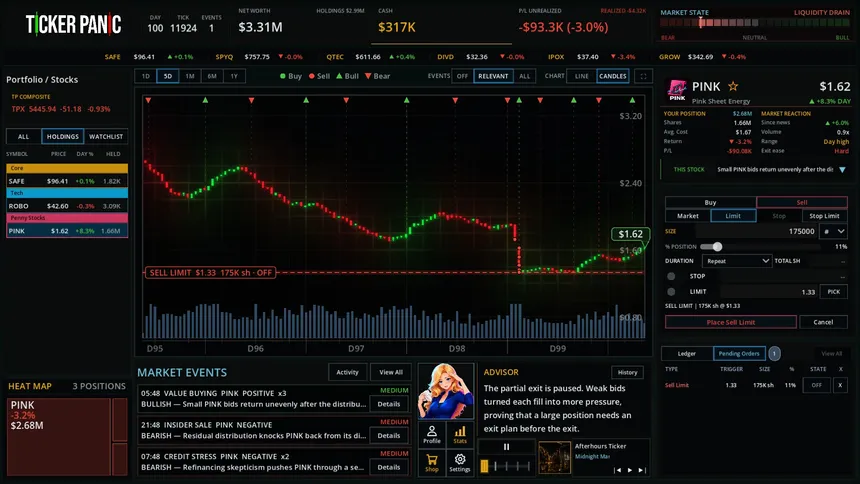 Скриншот 7 к игре Ticker Panic: Stock Market Simulator