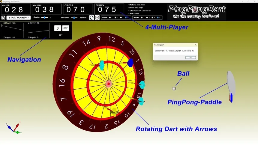 Скриншот 4 к игре PingPongDart