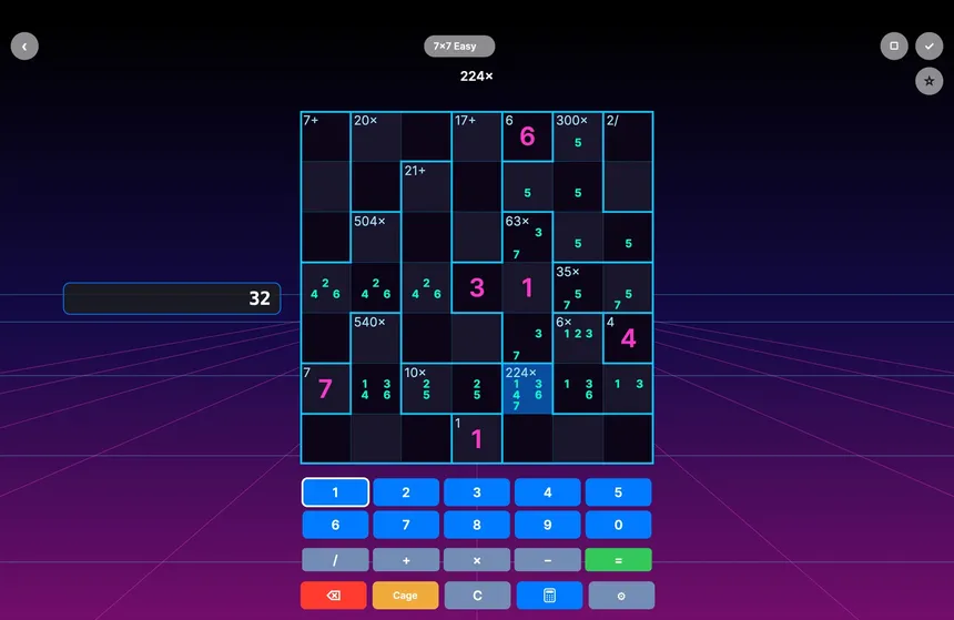 Скриншот 4 к игре THW's Calcudoku
