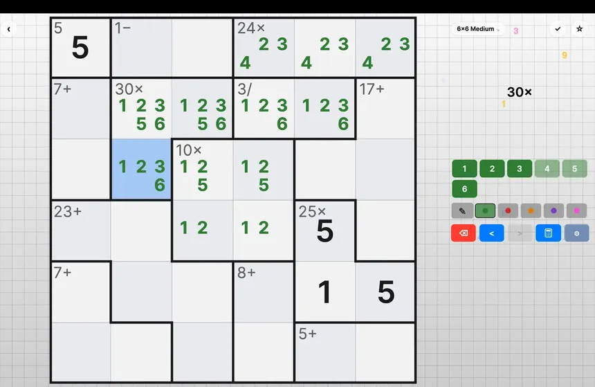 Скриншот 6 к игре THW's Calcudoku