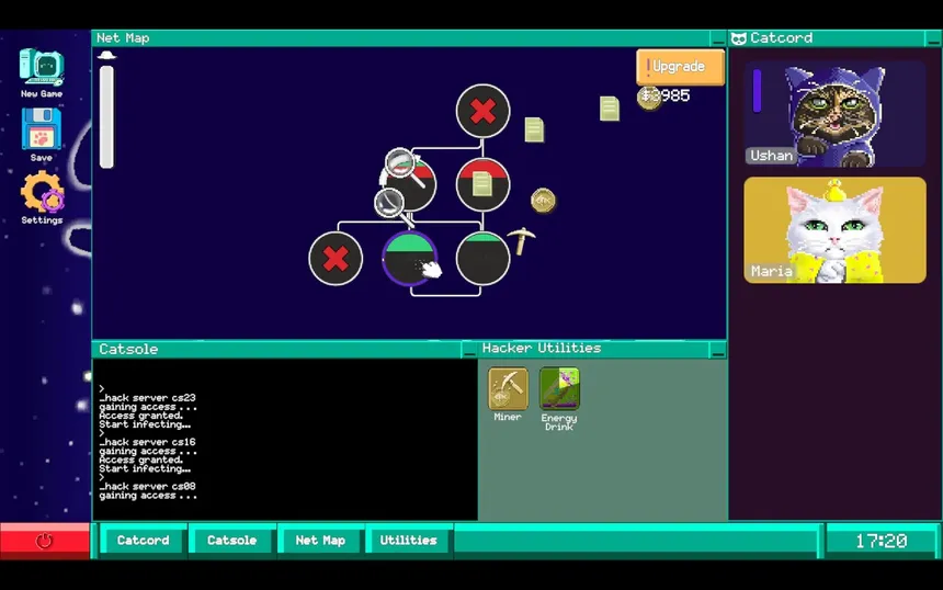 Скриншот 1 к игре Hacker Cats