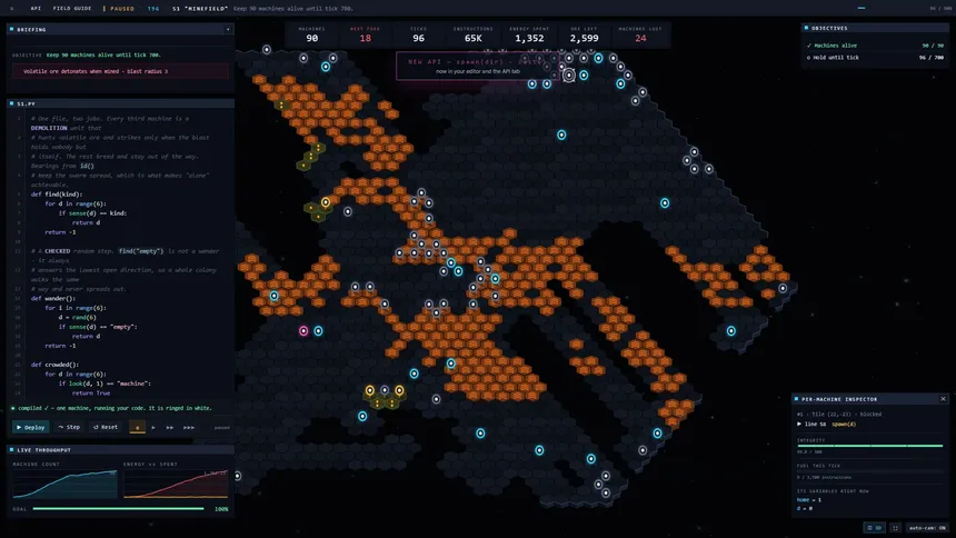 Скриншот 4 к игре FORK BOMB: A Programming Game