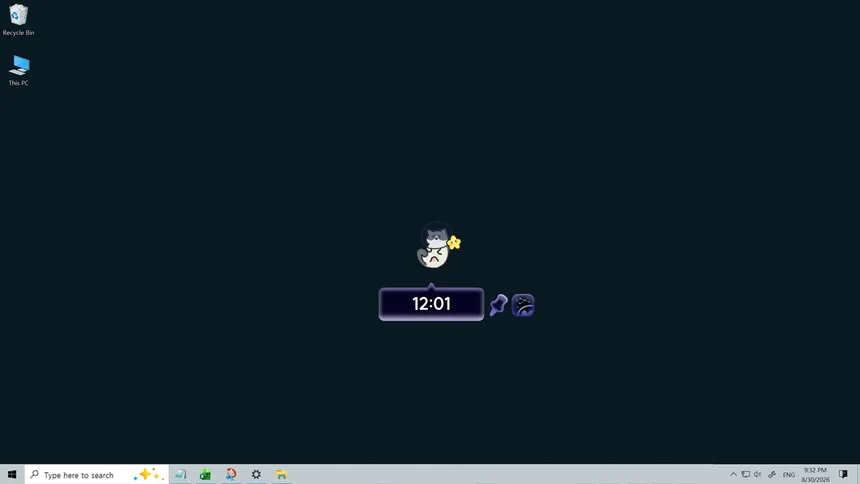 Скриншот 1 к игре Cosmo Cat: A Cozy Desktop Idler