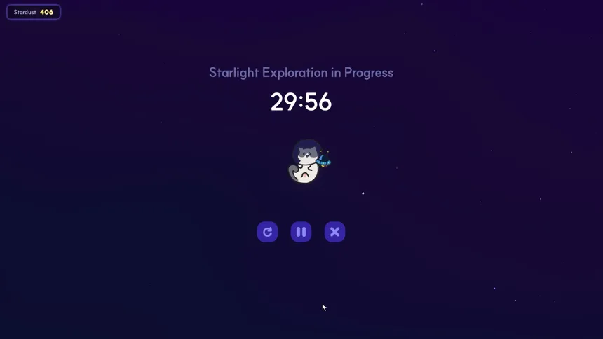 Скриншот 5 к игре Cosmo Cat: A Cozy Desktop Idler