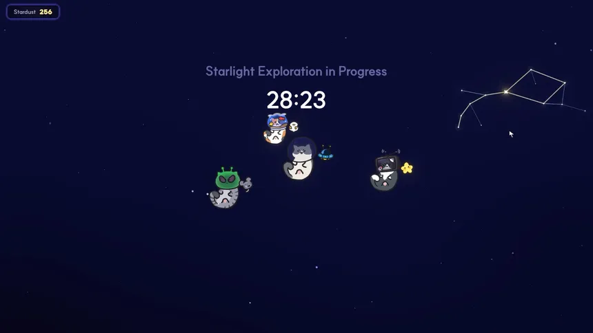 Скриншот 6 к игре Cosmo Cat: A Cozy Desktop Idler