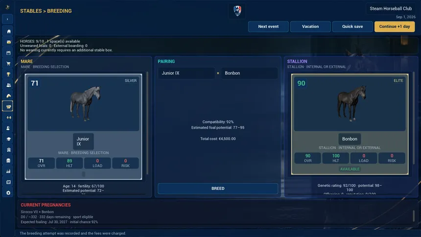 Скриншот 7 к игре Horseball Manager