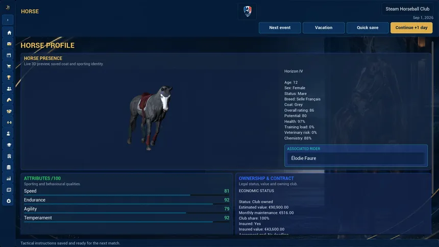 Скриншот 8 к игре Horseball Manager