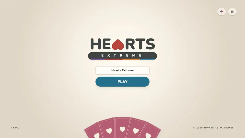 Скриншот 1 к игре Hearts Extreme
