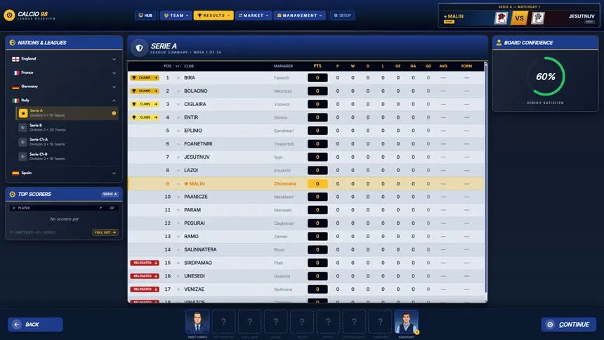 Скриншот 6 к игре Calcio 98