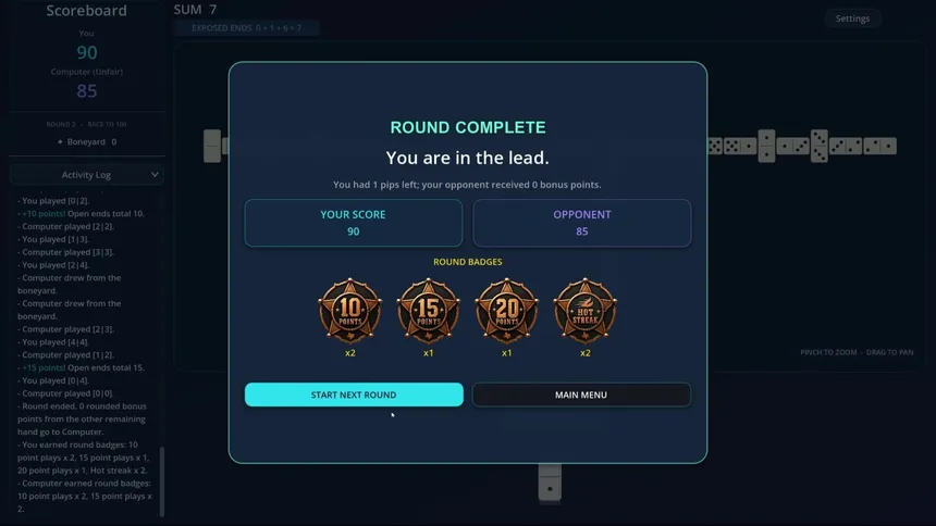 Скриншот 5 к игре TEXAS DOMINOES