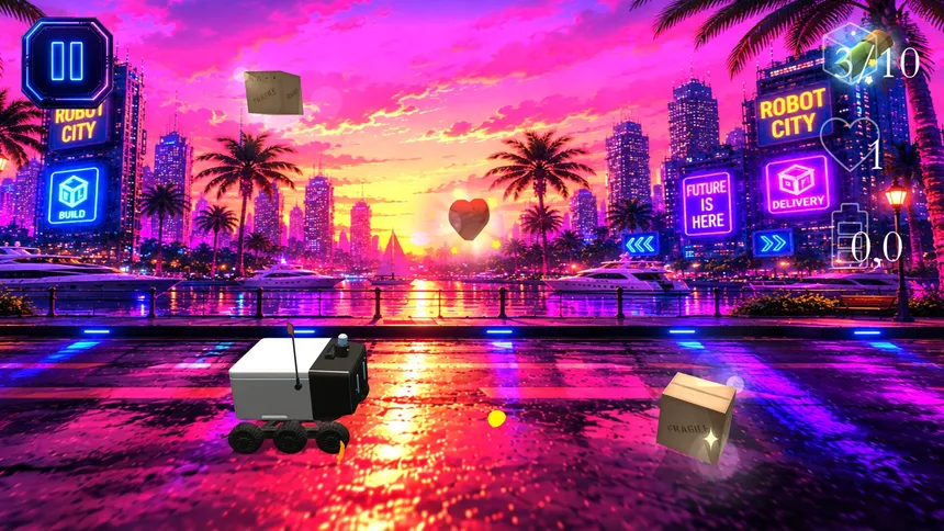 Скриншот 1 к игре Robot City: Delivery